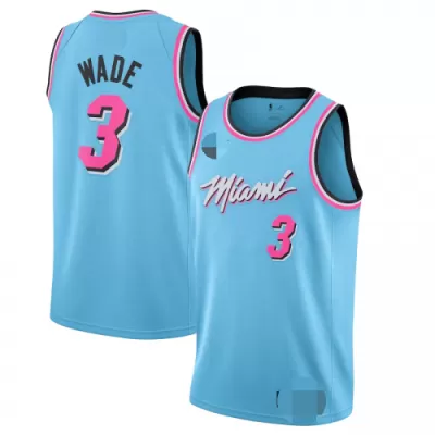 Men's Miami Heat Dwyane Wade #3 Blue Swingman Jersey 2019/20 - City Edition - acejersey