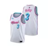 Men's Miami Heat Dwyane Wade #3 White Swingman Jersey 2019/20 - acejersey