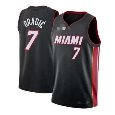 Men's Miami Heat Dragic #7 Black Swingman Jersey - Icon Edition - acejersey