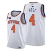 Men's New York Knicks Derrick Rose #4 White 2020/21 Swingman Jersey - Association Edition - acejersey