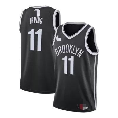 Men's Brooklyn Nets Irving #11 Black Swingman Jersey 2019/20 - Icon Edition - acejersey