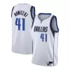 Men's Dallas Mavericks Dirk Nowitzki #41 White Swingman Jersey - Association Edition - acejersey