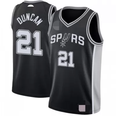 Men's San Antonio Spurs Tim Duncan #21 Black Swingman Jersey 2020/21 - Icon Edition - acejersey