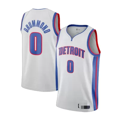 Men's Detroit Pistons Andre Drummond #0 Silver Swingman Jersey - Statement Edition - acejersey