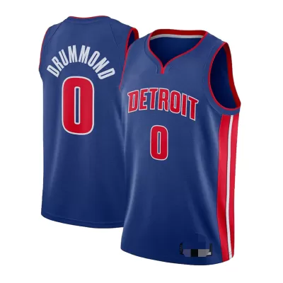 Men's Detroit Pistons Andre Drummond #0 Blue Swingman Jersey - Icon Edition - acejersey