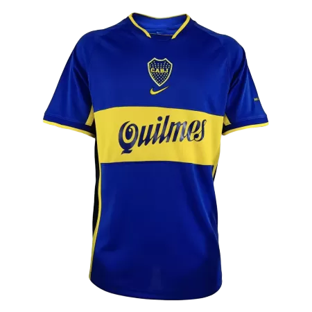 Boca Juniors Home Retro Soccer Jersey 2001/02 - acejersey