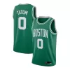 Men's Boston Celtics Tatum #0 Green Swingman Jersey - Icon Edition - acejersey