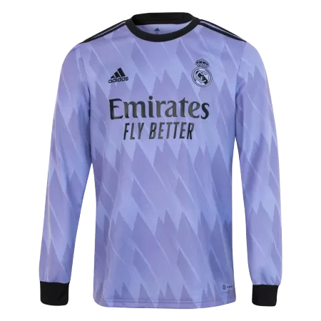 Men's Real Madrid Away Long Sleeve Soccer Jersey 2022/23 - acejersey
