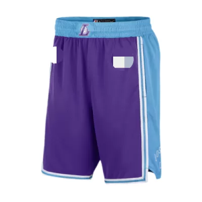 Men's Los Angeles Lakers Purple Basketball Shorts 2021/22 - City Edition - acejersey