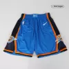 Men's Oklahoma City Thunder Blue Basketball Shorts 2020/21 - Icon Edition - acejersey