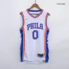 Men's Philadelphia 76ers Tyrese Maxey #0 White Swingman Jersey 2021/22 - Icon Edition - acejersey