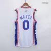 Men's Philadelphia 76ers Tyrese Maxey #0 White Swingman Jersey 2021/22 - Icon Edition - acejersey