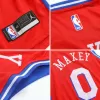 Men's Philadelphia 76ers Tyrese Maxey #0 Red Swingman Jersey - Icon Edition - acejersey