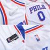 Men's Philadelphia 76ers Tyrese Maxey #0 White Swingman Jersey 2021/22 - Icon Edition - acejersey