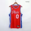 Men's Philadelphia 76ers Tyrese Maxey #0 Red Swingman Jersey - Icon Edition - acejersey