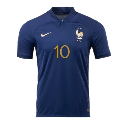 Men's France MBAPPE #10 Home Jersey World Cup 2022 - Fans Version - acejersey