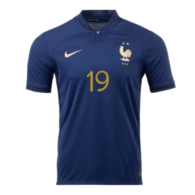 Men's France BENZEMA #19 Home Jersey World Cup 2022 - Fans Version - acejersey