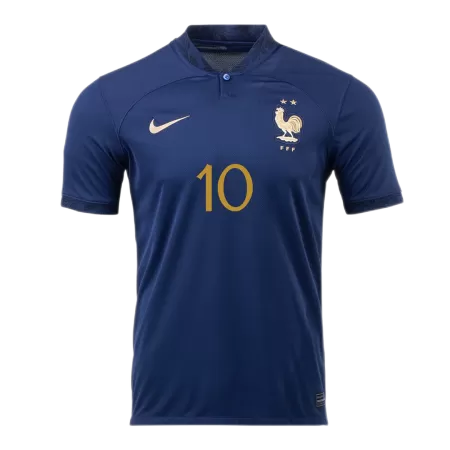 Men's France MBAPPE #10 Home Jersey World Cup 2022 - Fans Version - acejersey