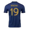 Men's France BENZEMA #19 Home Jersey World Cup 2022 - Fans Version - acejersey