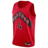 Men's Toronto Raptors Scottie Barnes #4 Red Swingman Jersey 2022/23 - Icon Edition - acejersey