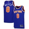 Men's New York Knicks Kemba Walker #8 Blue 22/23 Swingman Jersey - Icon Edition - acejersey