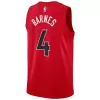 Men's Toronto Raptors Scottie Barnes #4 Red Swingman Jersey 2022/23 - Icon Edition - acejersey