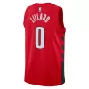 Men's Portland Trail Blazers Damian Lillard #0 Red Swingman Jersey 22/23 - Statement Edition - acejersey