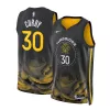 Men's Golden State Warriors Stephen Curry #30 Black Swingman Jersey 2022/23 - City Edition - acejersey