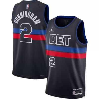 Men's Detroit Pistons Cade Cunningham #2 Black Swingman Jersey 2022/23 - Statement Edition - acejersey