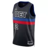 Men's Detroit Pistons Cade Cunningham #2 Black Swingman Jersey 2022/23 - Statement Edition - acejersey