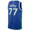 Men's Dallas Mavericks Luka Dončić #77 Blue Swingman Jersey 2022/23 - City Edition - acejersey