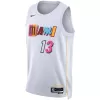 Men's Miami Heat Bam Adebayo #13 White Swingman Jersey 22/23 - City Edition - acejersey