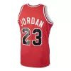 Men's Chicago Bulls Michael Jordan #23 Red Hardwood Classics Authentic Jersey 1984/85 - acejersey