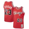 Men's Chicago Bulls Michael Jordan #23 Red Hardwood Classics Authentic Jersey 1984/85 - acejersey