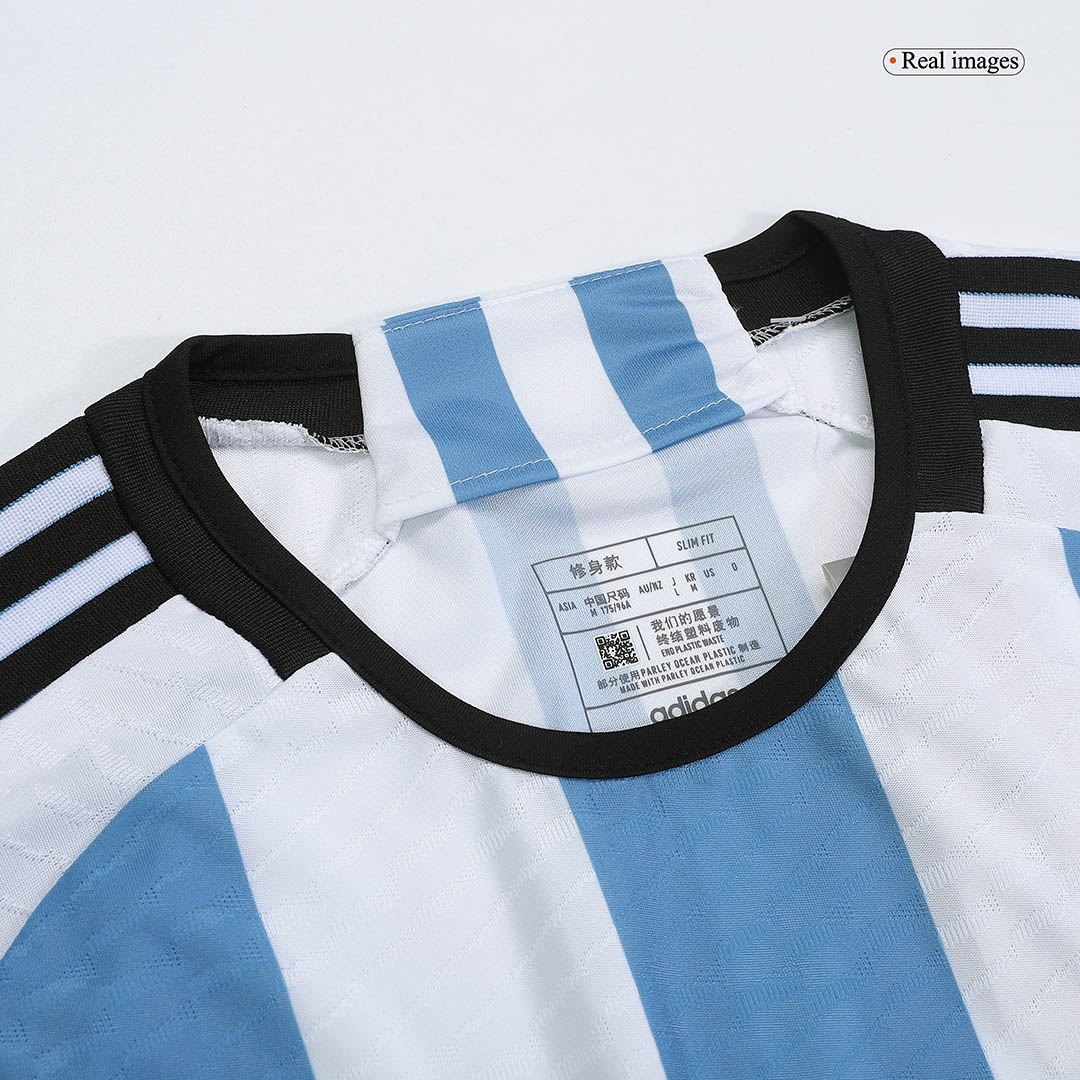 Adidas Argentina Nicolas Otamendi Three Star Home Jersey w/ World Cup Champion Patch 22/23 (White/Light Blue) Size XXL