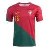 Men's Portugal R. LEÃO #15 Home Jersey World Cup 2022 - acejersey