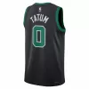 Men's Boston Celtics Jayson Tatum #0 Black Swingman Jersey 2022/23 - Statement Edition - acejersey