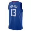 Men's Los Angeles Clippers Paul George #13 Blue Swingman Jersey 22/23 - Icon Edition - acejersey