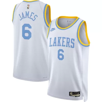 Men's Los Angeles Lakers LeBron James #6 White Swingman Jersey 2022/23 - Classic Edition - acejersey