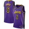 Men's Los Angeles Lakers LeBron James #6 Purple Swingman Jersey 2022/23 - Statement Edition - acejersey