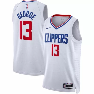 Men's Los Angeles Clippers Paul George #13 White Swingman Jersey 22/23 - Association Edition - acejersey