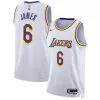 Men's Los Angeles Lakers LeBron James #6 White Swingman Jersey 2022/23 - Association Edition - acejersey