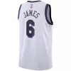 Men's Los Angeles Lakers LeBron James #6 White Swingman Jersey 2022/23 - City Edition - acejersey