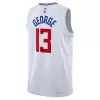 Men's Los Angeles Clippers Paul George #13 White Swingman Jersey 22/23 - Association Edition - acejersey