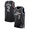 Men's Los Angeles Clippers Kawhi Leonard #2 Black Swingman Jersey 22/23 - City Edition - acejersey