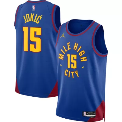 Men's Denver Nuggets Nikola Jokic #15 Blue Swingman Jersey 22/23 - Statement Edition - acejersey