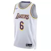 Men's Los Angeles Lakers LeBron James #6 White Swingman Jersey 2022/23 - Association Edition - acejersey