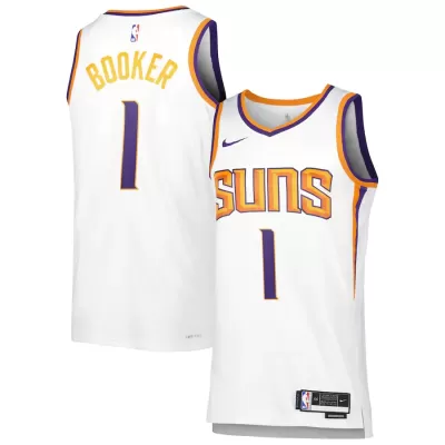 Men's Phoenix Suns Devin Booker #1 White Swingman Jersey 22/23 - Association Edition - acejersey