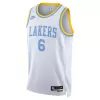 Men's Los Angeles Lakers LeBron James #6 White Swingman Jersey 2022/23 - Classic Edition - acejersey