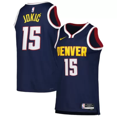 Men's Denver Nuggets Nikola Jokic #15 Navy Swingman Jersey 22/23 - Icon Edition - acejersey